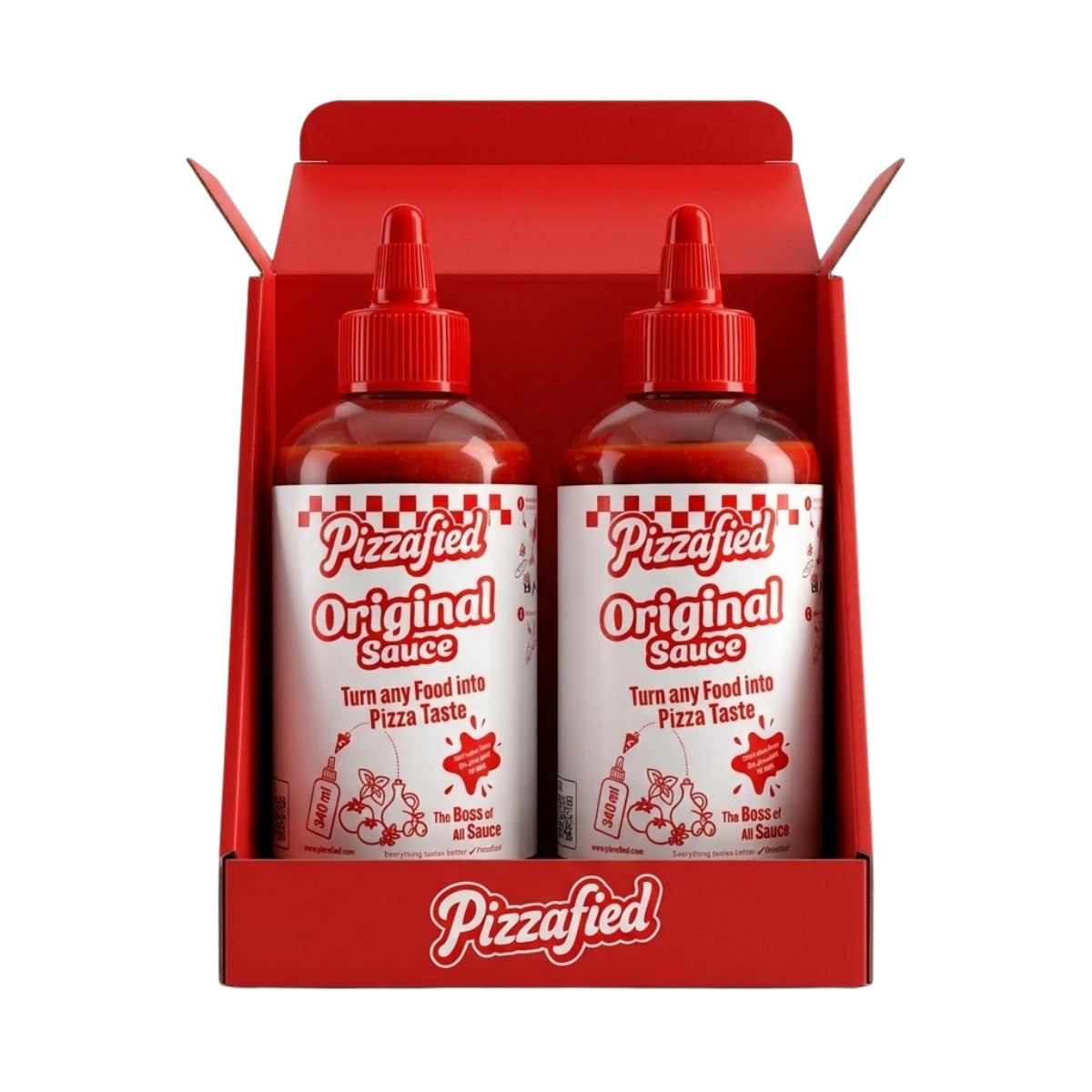 Pizzafied Original Doppelpack - Würzsoße mit Pizzageschmack 2x 340 ml